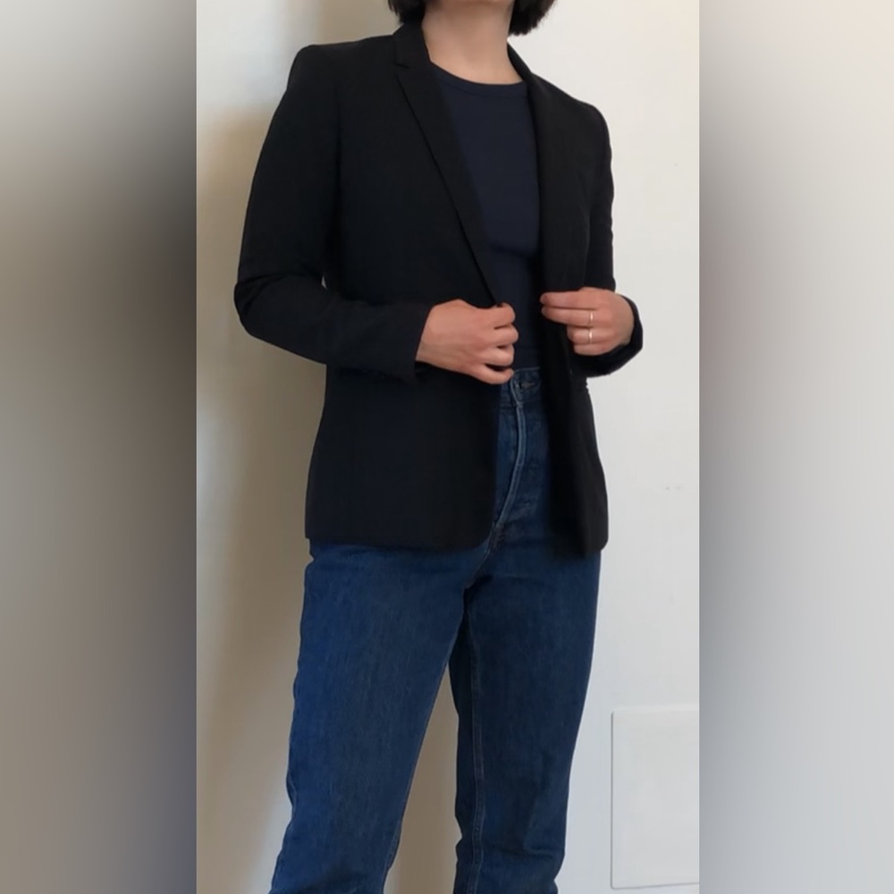 Black Wool Blazer